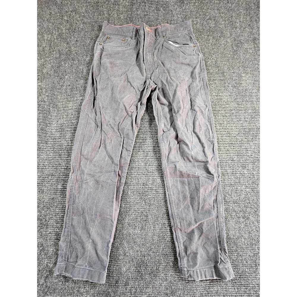 Eddie Bauer Workwear Jeans Mens 34x30 Gray Relaxed Fit Pockets Straight Leg